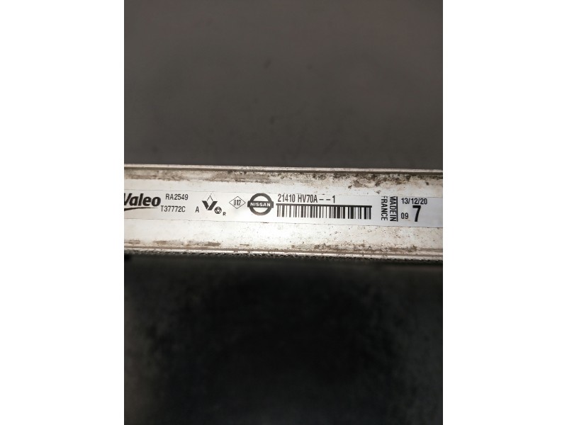 Recambio de radiador agua para nissan qashqai (j11) referencia OEM IAM 21410HV70A T37772C 