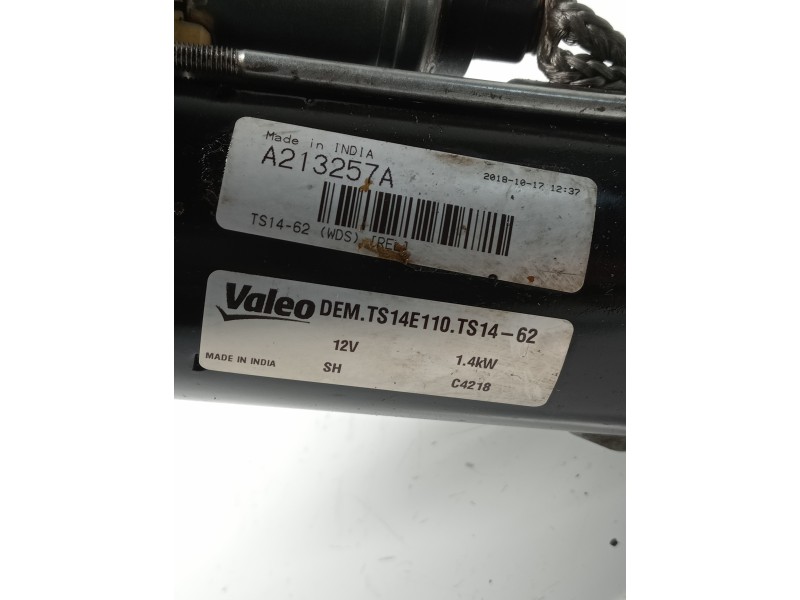 Recambio de motor arranque para peugeot expert kasten 1.6 16v hdi referencia OEM IAM A213257A  