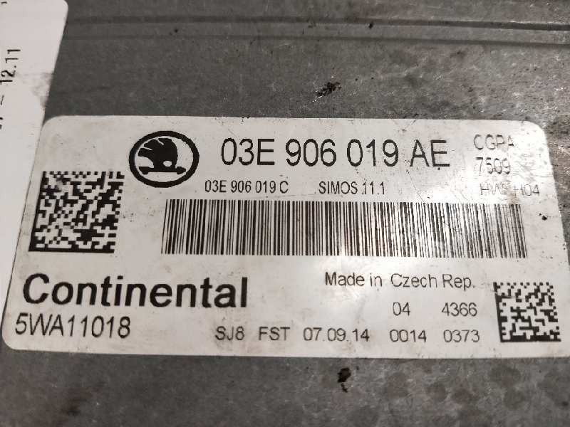 Recambio de centralita motor uce para skoda fabia (5j2 ) young referencia OEM IAM 5WA11018 03E906019AE 03E906019C SIMOS111