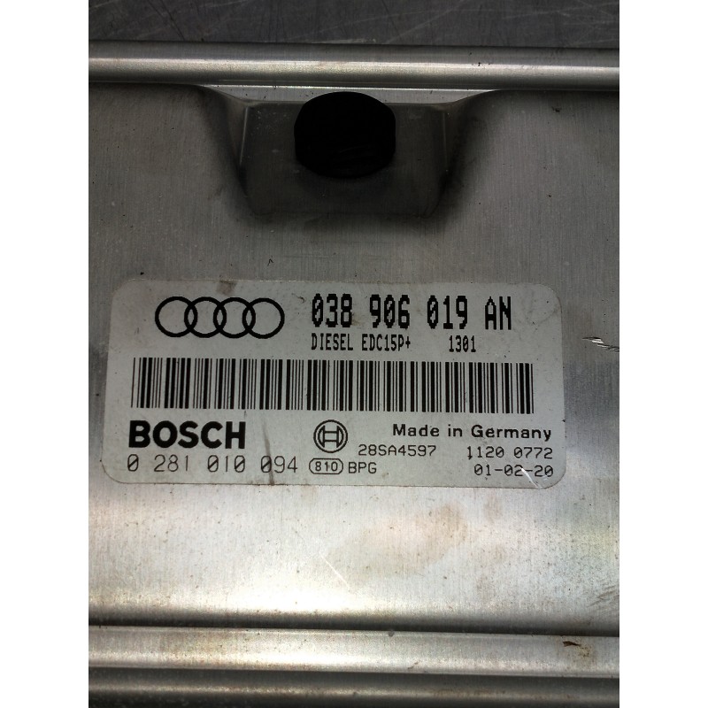 Recambio de centralita motor uce para audi a4 avant (b5) 1.9 tdi referencia OEM IAM 0281010094 038906019AN 