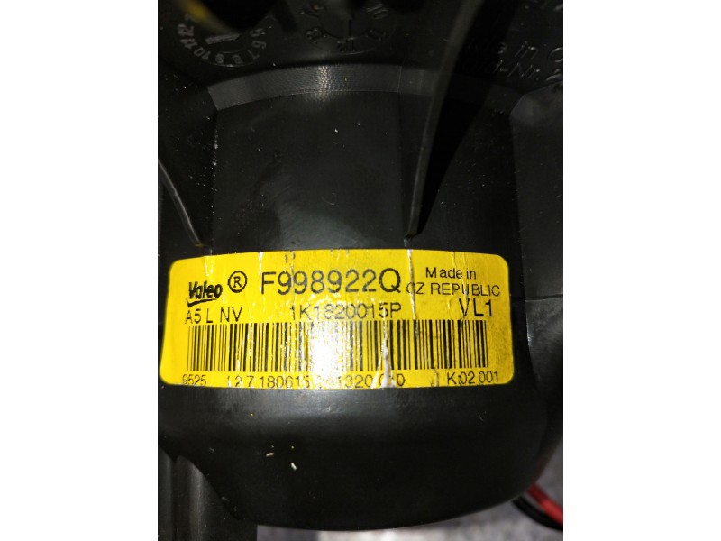 Recambio de motor calefaccion para volkswagen scirocco (138) referencia OEM IAM F998922Q 1K1820015P. F011500081 3C907521G