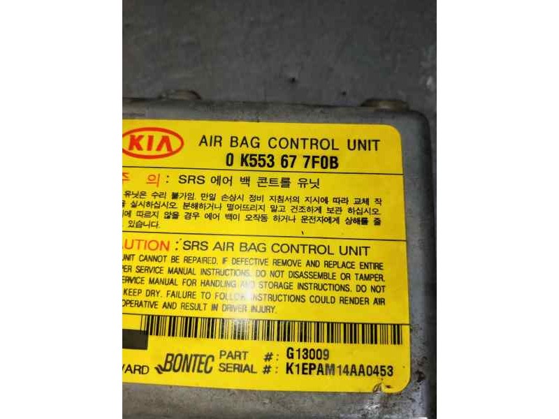 Recambio de centralita airbag para kia carnival td ls referencia OEM IAM 0K553677F0B  