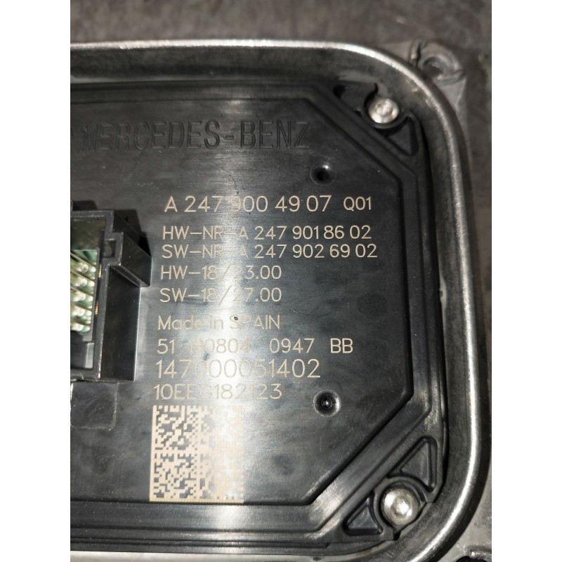 Recambio de centralita faros xenon para mercedes clase b (w247) b 200 d referencia OEM IAM A2479004907 511908040947 140100033703