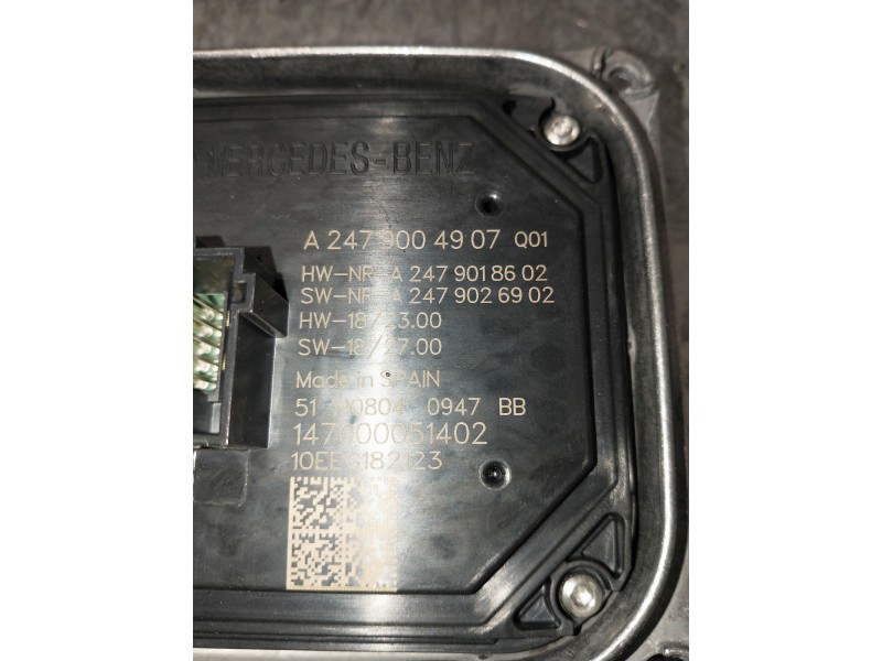 Recambio de centralita faros xenon para mercedes clase b (w247) b 200 d referencia OEM IAM A2479004907 511908040947 140100033703