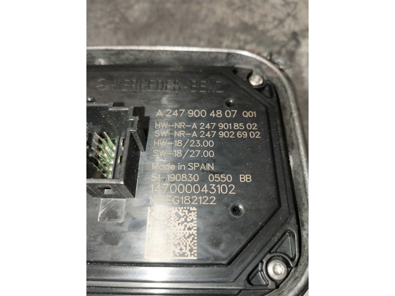 Recambio de centralita faros xenon para mercedes clase b (w247) b 200 d referencia OEM IAM A2479004807 511908300550 140100033703