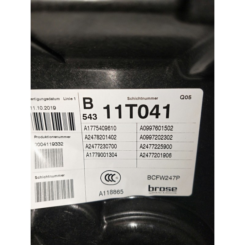 Recambio de elevalunas delantero izquierdo para mercedes clase b (w247) b 200 d referencia OEM IAM A2478201402 A1775409610 5P