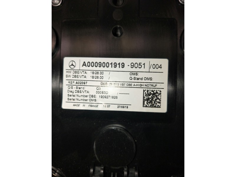 Recambio de luz interior para mercedes clase b (w247) b 200 d referencia OEM IAM A0009001919  