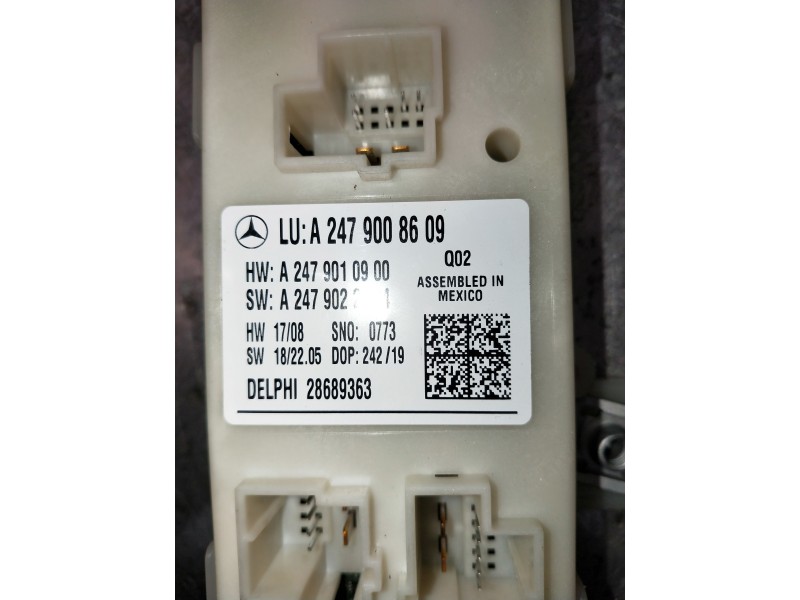 Recambio de modulo electronico para mercedes clase b (w247) b 200 d referencia OEM IAM A2479008609 A2479010900 28689363