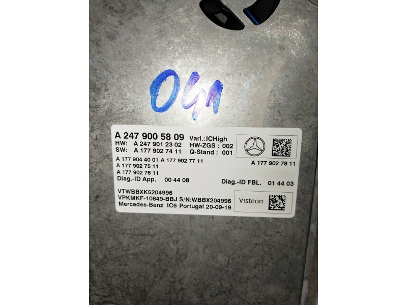 Recambio de modulo electronico para mercedes clase b (w247) b 200 d referencia OEM IAM A2479005809 A2479012302 A1779044001