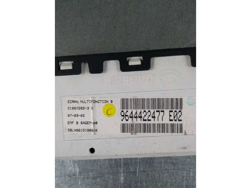Recambio de pantalla multifuncion para citroen c5 berlina 2.0 hdi sx referencia OEM IAM 9644422477 216672023 