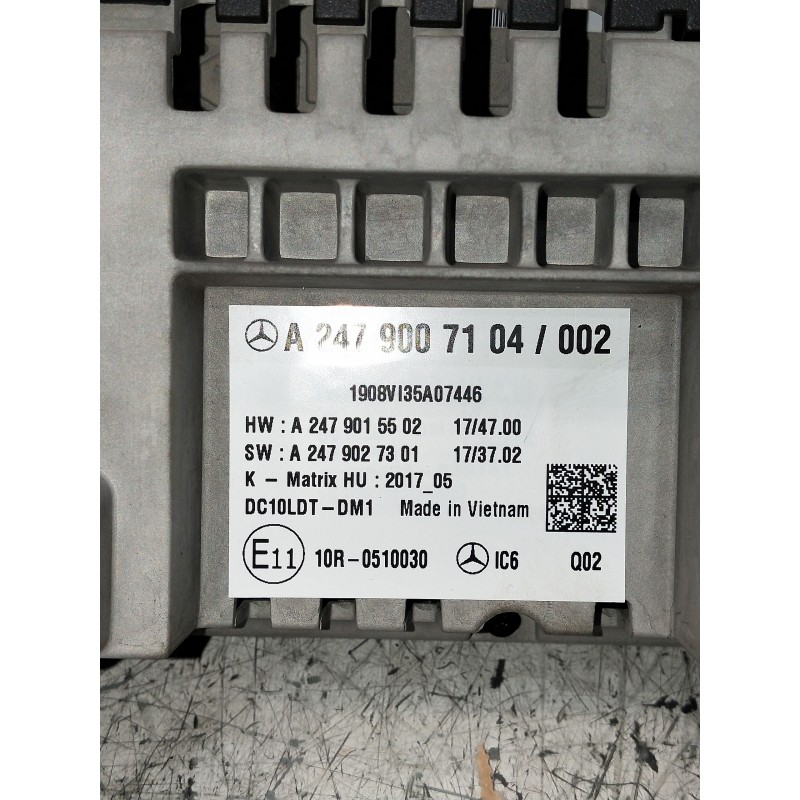 Recambio de pantalla multifuncion para mercedes clase b (w247) b 200 d referencia OEM IAM A2479007104 A2479015502. A2479027301