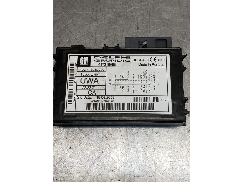 Recambio de modulo electronico para opel corsa d cosmo referencia OEM IAM 497316088  