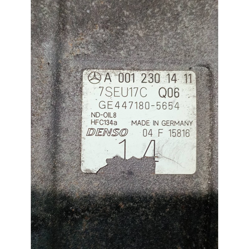 Recambio de compresor aire acondicionado para mercedes clase e (w211) berlina e 320 cdi (211.026) referencia OEM IAM A0012301411