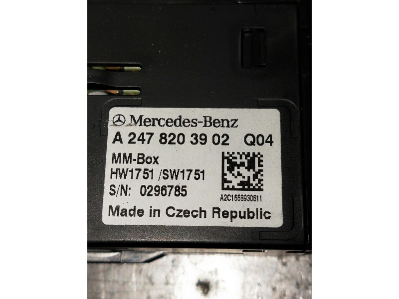 Recambio de modulo electronico para mercedes clase b (w247) b 200 d referencia OEM IAM A2478203902 0296785 