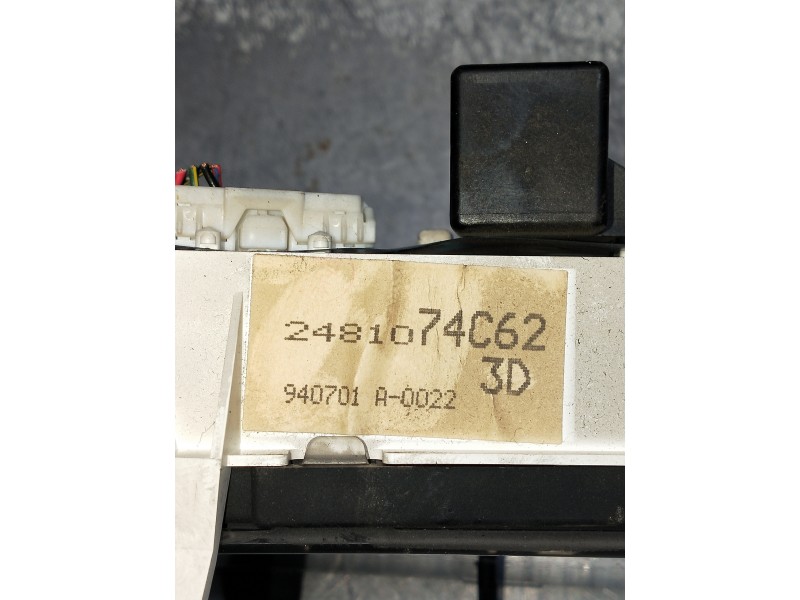 Recambio de cuadro instrumentos para nissan sunny berlina (n14) referencia OEM IAM 2481074C62  