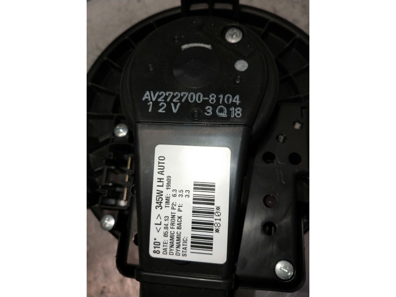 Recambio de motor calefaccion para toyota avensis (t27) 2.0 d-4d cat referencia OEM IAM AV2727008104  