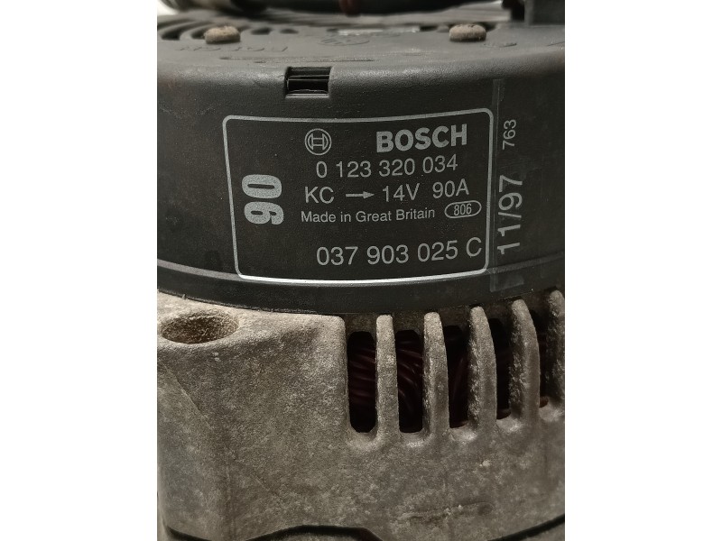 Recambio de alternador para audi a3 (8l) referencia OEM IAM 0123320034 037903025C 