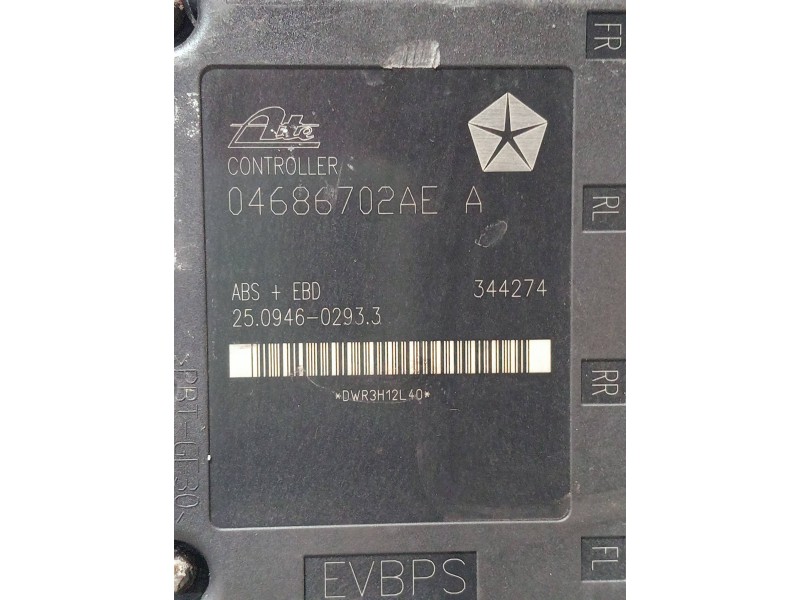 Recambio de abs para chrysler voyager (rg) referencia OEM IAM 04686702AE P04721427AK 25020409533