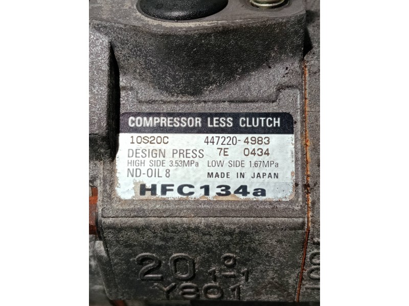 Recambio de compresor aire acondicionado para chrysler voyager (rg) referencia OEM IAM 4472204983 10S20C 