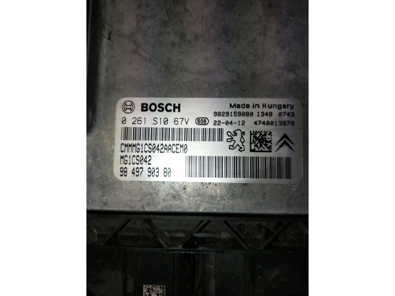 Recambio de centralita motor uce para peugeot 308 referencia OEM IAM 0261S1067V 9849790380 4740013979