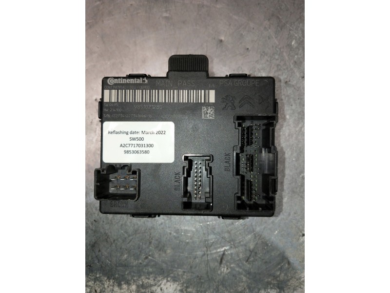 Recambio de modulo electronico para peugeot 308 referencia OEM IAM 9853063580 9851021280 A2C7717031300