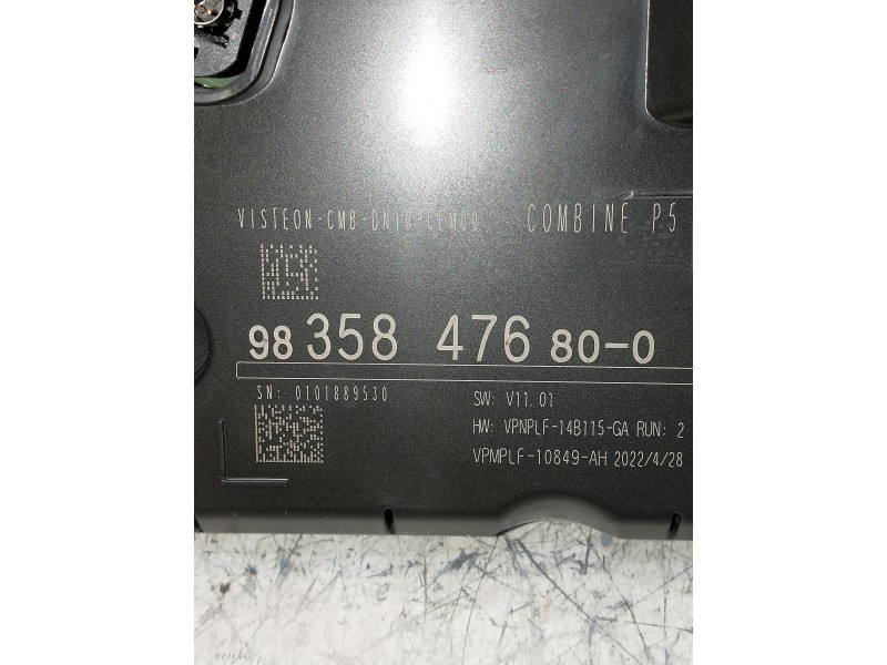 Recambio de cuadro instrumentos para peugeot 308 referencia OEM IAM 9835847680 0101889530 