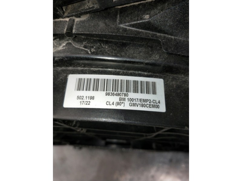 Recambio de electroventilador para peugeot 308 referencia OEM IAM 9836490780  