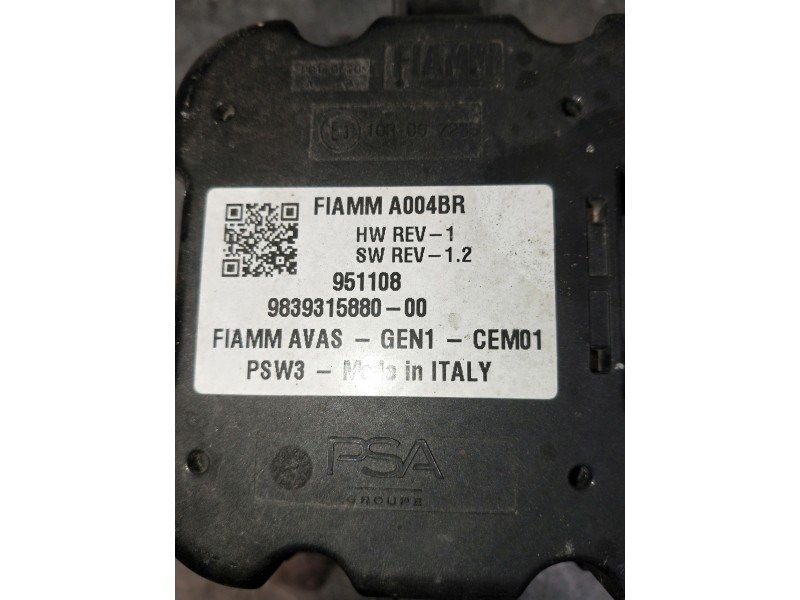 Recambio de modulo electronico para peugeot 308 referencia OEM IAM 9839315880  