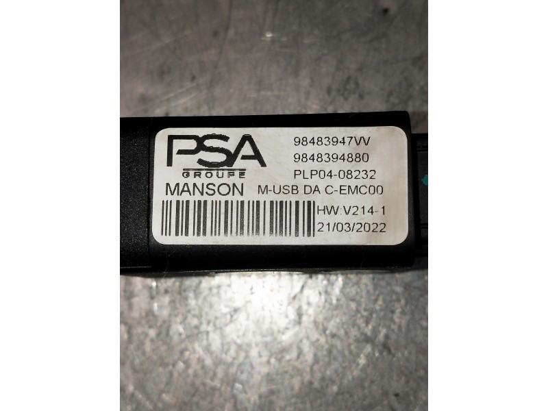 Recambio de modulo electronico para peugeot 308 referencia OEM IAM 98483947VV 984839880 