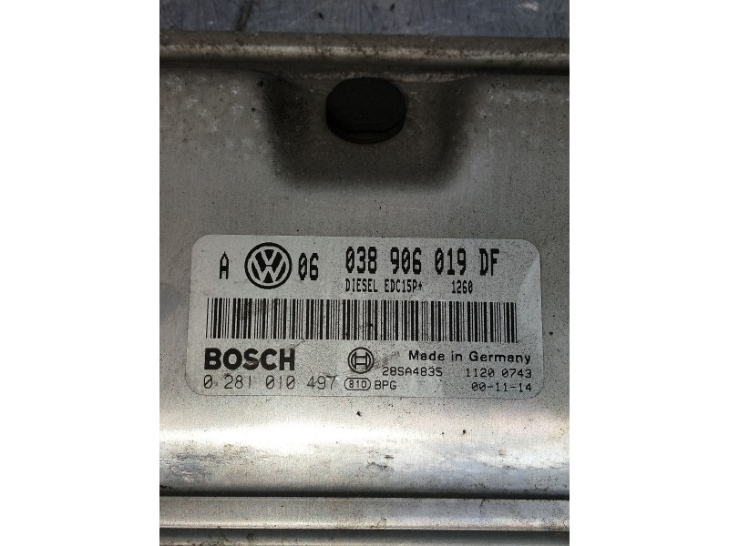 Recambio de centralita motor uce para volkswagen golf iv berlina (1j1) referencia OEM IAM 028101497 038906019DF 