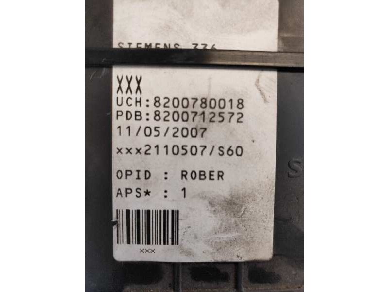 Recambio de caja reles / fusibles para renault megane ii berlina 5p business referencia OEM IAM 8200780018 8200712572 