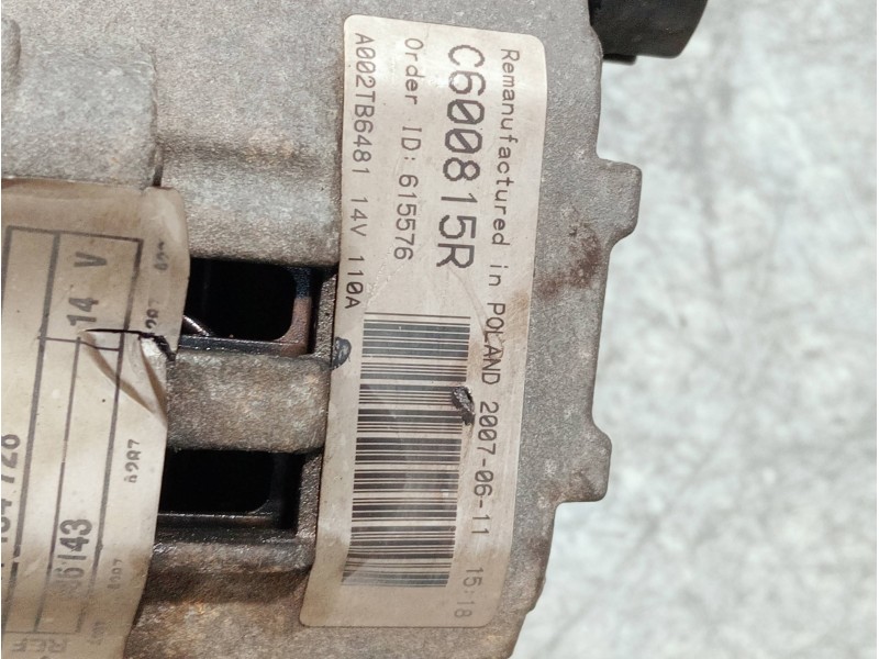 Recambio de alternador para renault clio ii fase ii (b/cb0) referencia OEM IAM 7711134728 C600815R A002TB6481