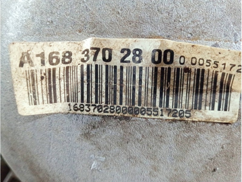 Recambio de caja cambios para mercedes clase a (w168) referencia OEM IAM 702800 A16837002800 00055172 AUTOMATICO