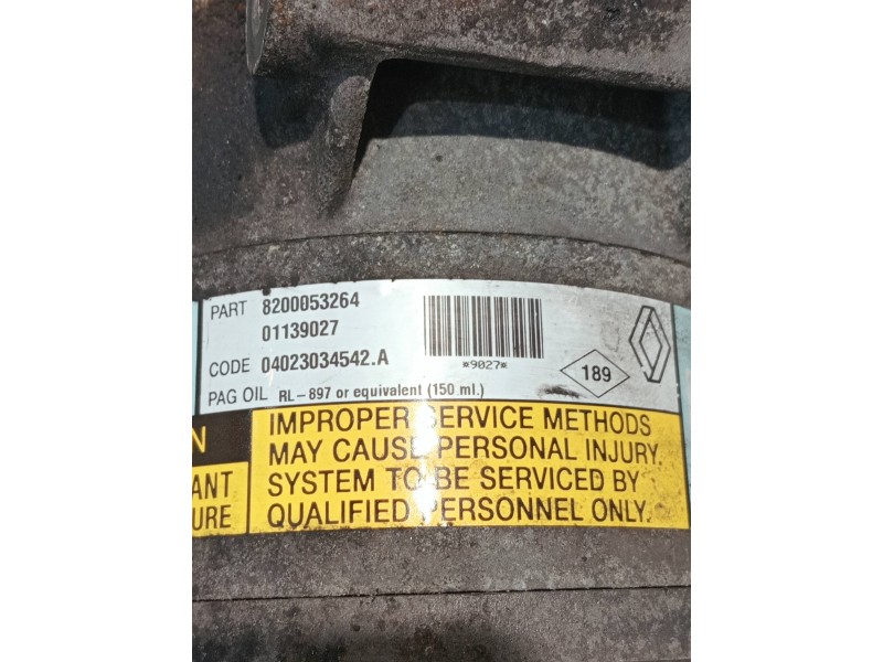 Recambio de compresor aire acondicionado para nissan primera berlina (p12) acenta referencia OEM IAM 8200053264 01139027 