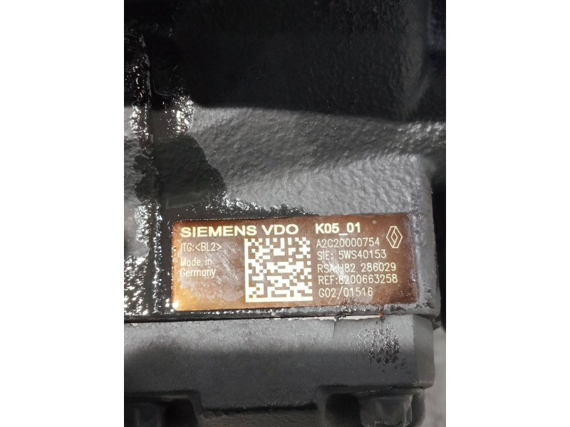 Recambio de bomba inyeccion para nissan qashqai (j10) referencia OEM IAM 8200663258 A2C20000754 