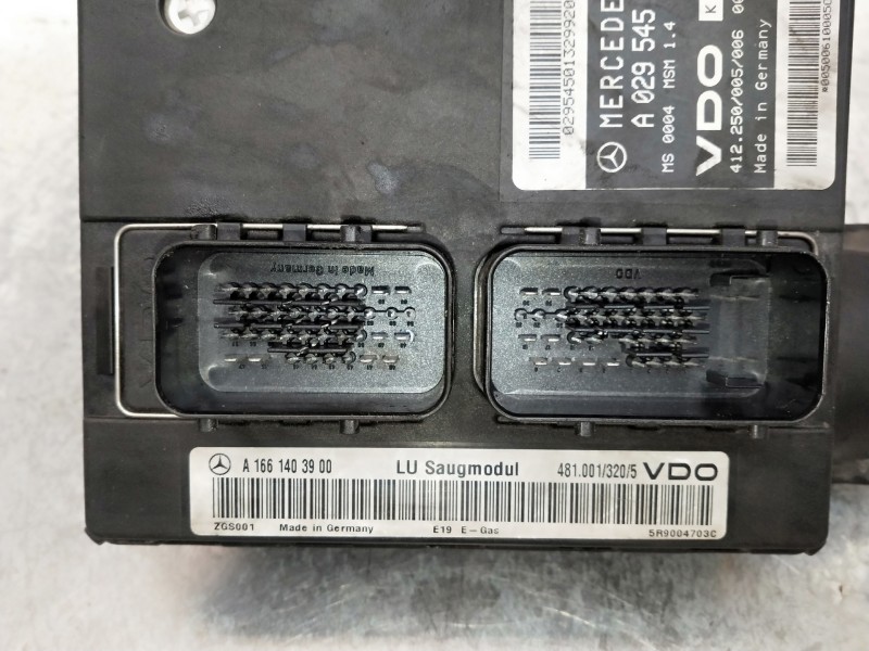 Recambio de centralita motor uce para mercedes clase a (w168) referencia OEM IAM A0295450132 A1661403900 