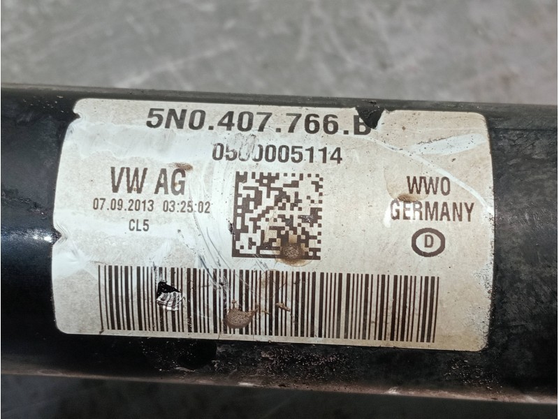 Recambio de transmision delantera derecha para volkswagen tiguan (5n2) referencia OEM IAM 5N0407766B  