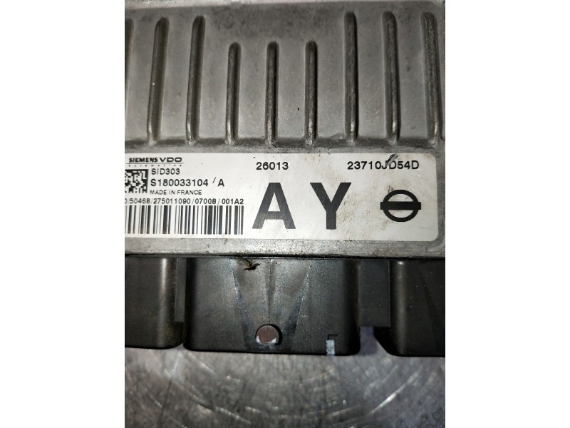 Recambio de centralita motor uce para nissan qashqai (j10) referencia OEM IAM S180033104A 23710JD54D 