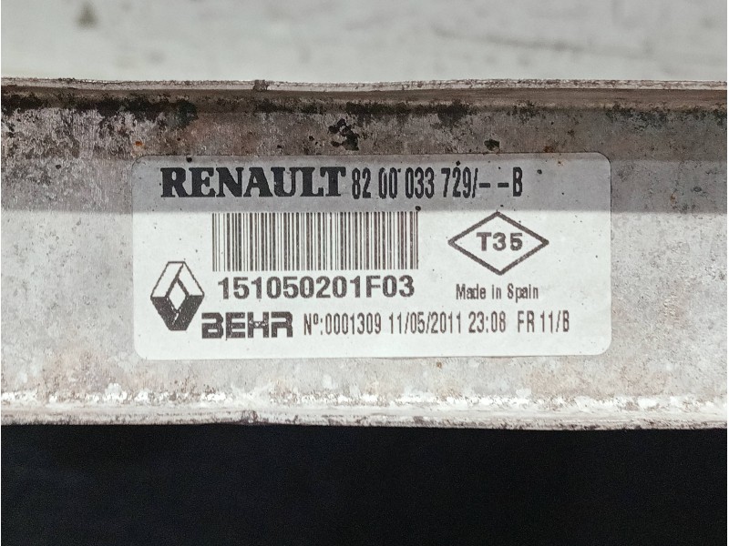 Recambio de radiador agua para renault vel satis (bj0) referencia OEM IAM 8200033729B 151050201F03 