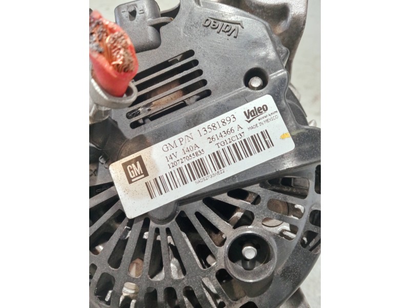 Recambio de alternador para opel corsa d referencia OEM IAM 13581893 2614366A TG12C137