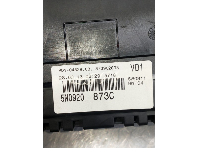 Recambio de cuadro instrumentos para volkswagen tiguan (5n2) referencia OEM IAM 5N0920873C A2C845230 