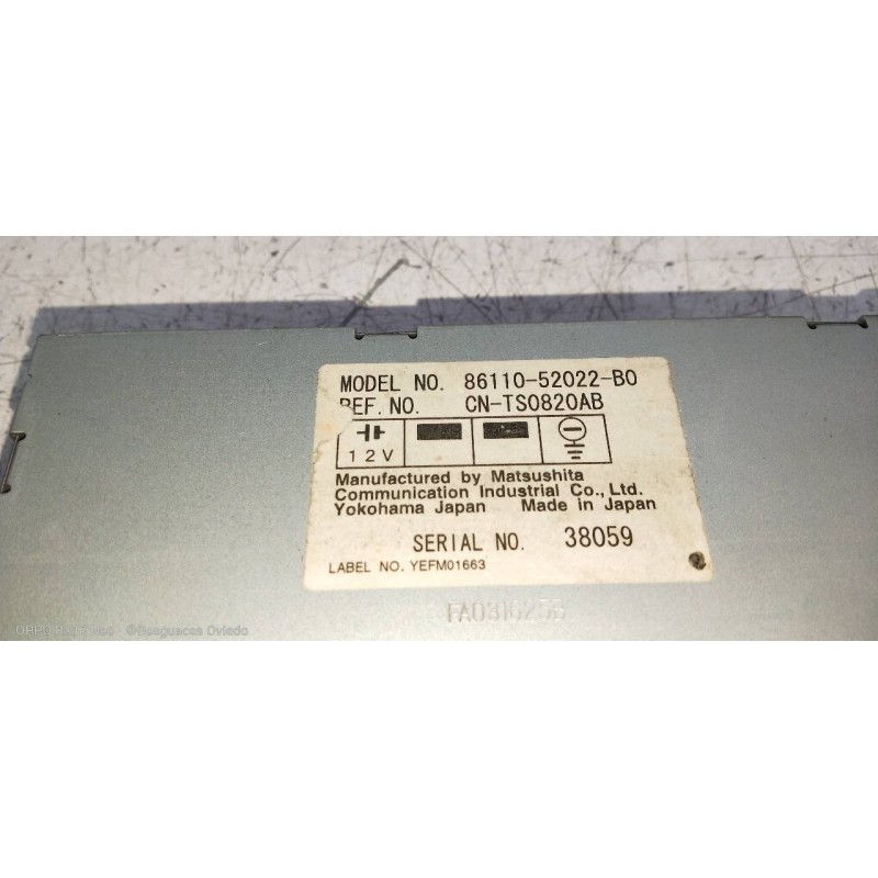 Recambio de sistema audio / radio cd para toyota yaris (ncp1/nlp1/scp1) 1.4 d-4d linea luna referencia OEM IAM 8611052022B0 CNTS