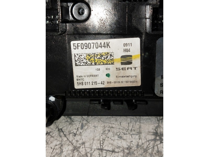 Recambio de mando calefaccion / aire acondicionado para seat leon (5f1) style referencia OEM IAM 5F0907044K 5HB01121542 