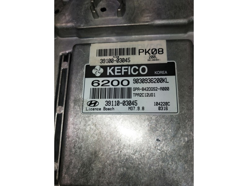 Recambio de centralita motor uce para hyundai i10 referencia OEM IAM 3910003045 9030936200KL 