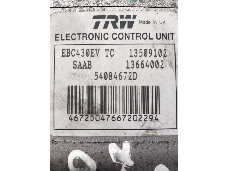 Recambio de abs para saab 9-3 berlina 2.2 tid arc referencia OEM IAM 13509102 12789522 13664002 54084672D