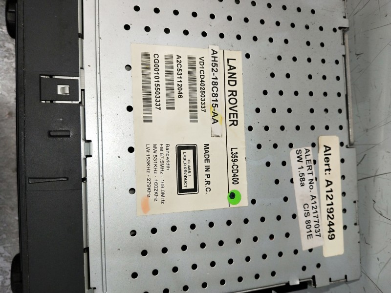 Recambio de sistema audio / radio cd para land rover freelander (lr2) 2.2 td4 referencia OEM IAM AH5218C815AA A2C53112046 