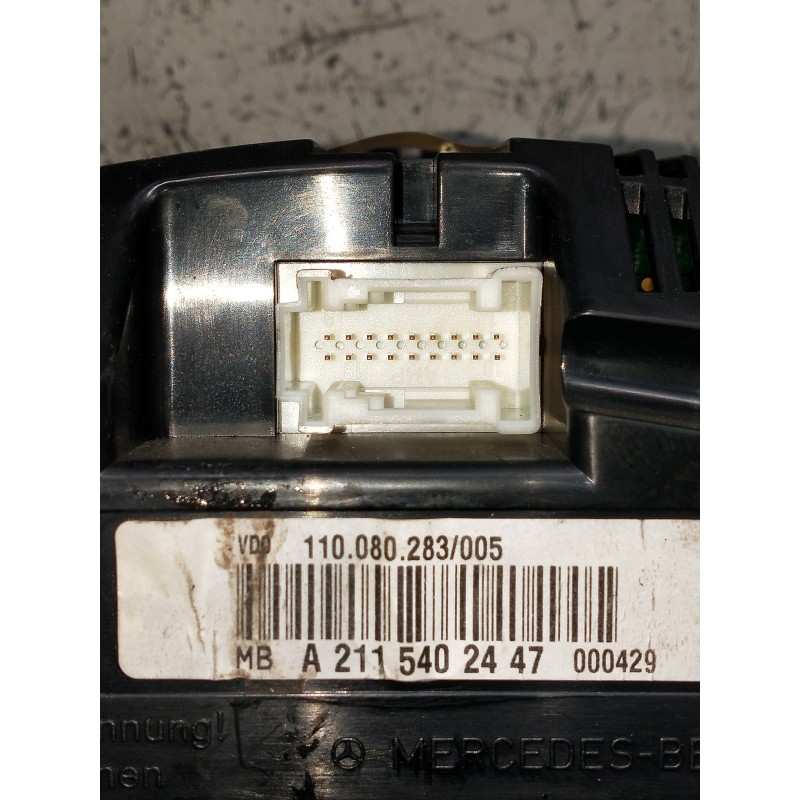 Recambio de cuadro instrumentos para mercedes clase e (w211) familiar 500 t 4-matic (211.283) referencia OEM IAM A2115402447 110