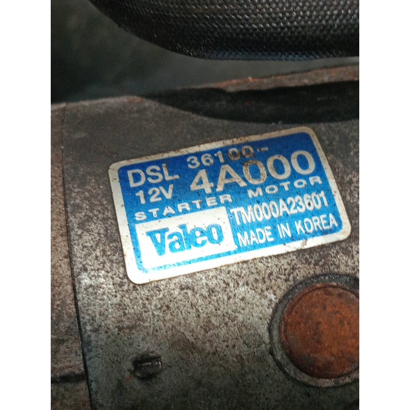 Recambio de motor arranque para hyundai h 1 h 1 furg.caja cerr.c. puerta referencia OEM IAM 361004A000 TM000A23601 