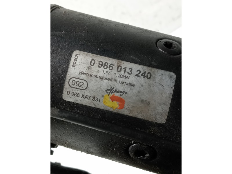 Recambio de motor arranque para suzuki vitara se/sv (et) 1.9 turbodiesel referencia OEM IAM 0986013240  