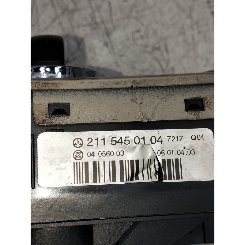 Recambio de mando luces para mercedes clase e (w211) familiar 500 t 4-matic (211.283) referencia OEM IAM 2115450104 04056003 INT